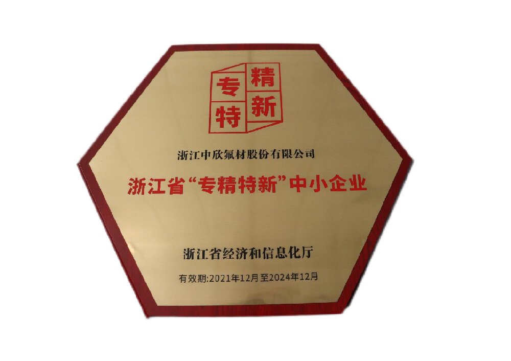 浙江省專精特新中小企業(yè)
